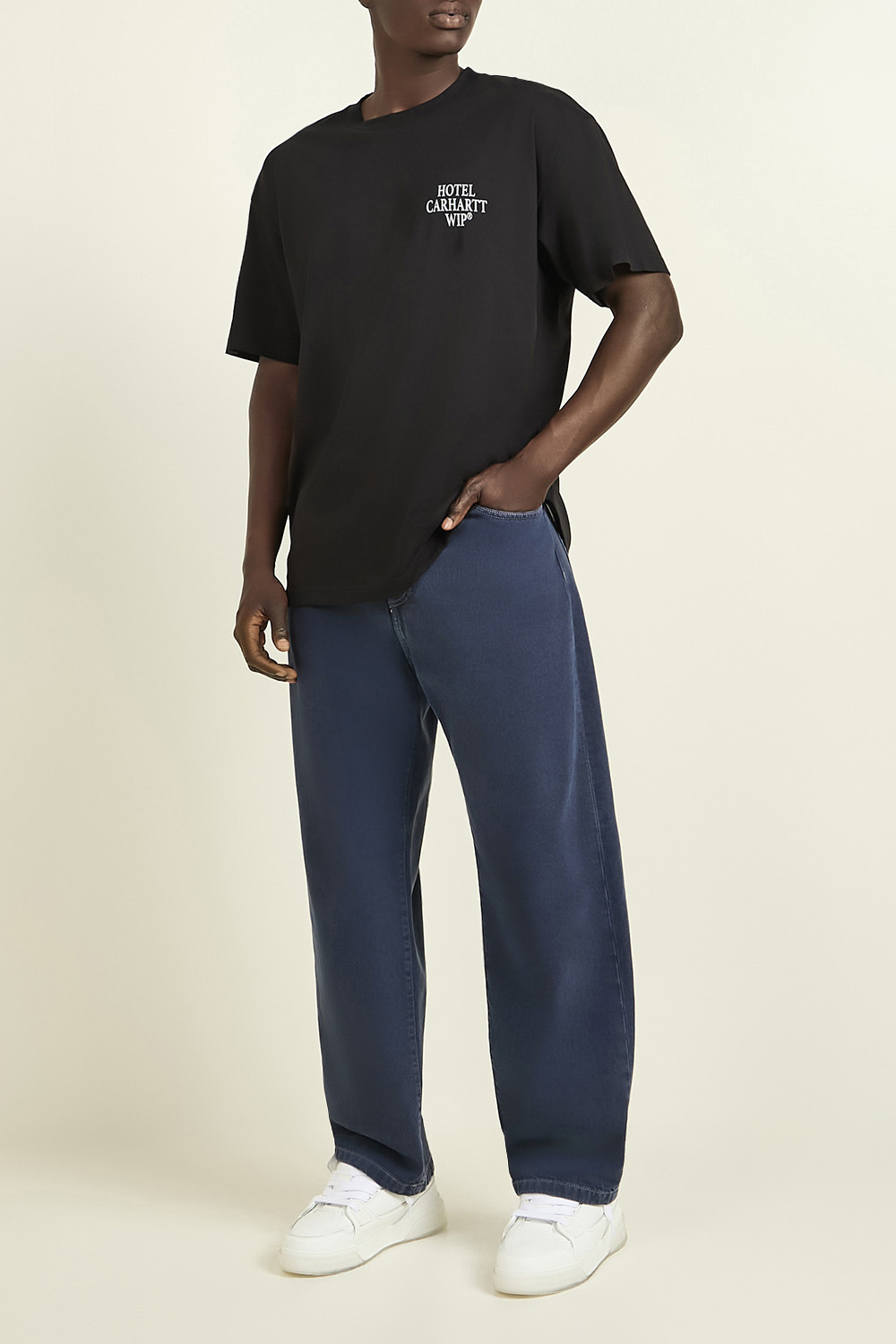 חולצת טי עם הדפס בגב CARHARTT WIP